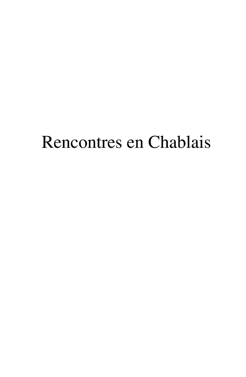 rencontres chablais